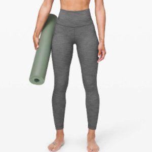 lululemon Align HR Pant 25" Heathered Black/White Size 6 NWT